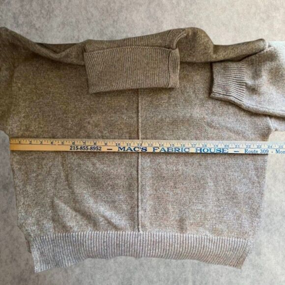 H&M Wool Blend Sweater Womens Size S Brown Cowl Neck Oversized Tunic Sweater - Picture 12 of 14